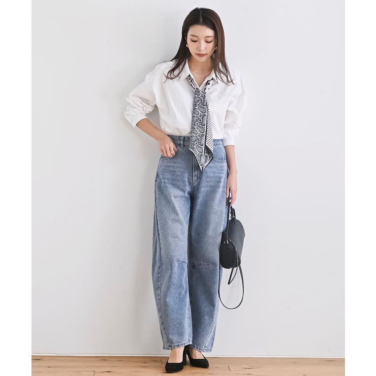 デニムバレルレッグパンツ | rps | 詳細画像7 