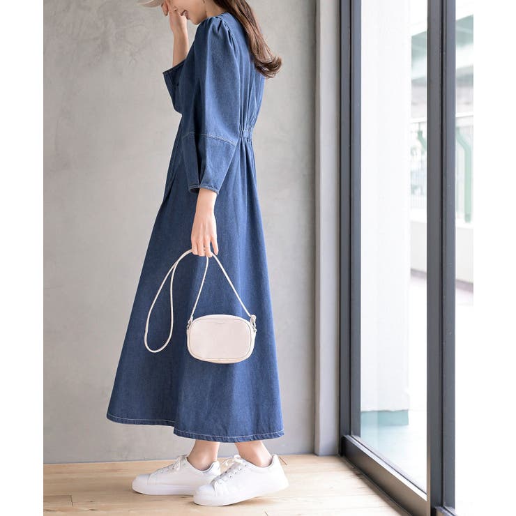 ボリューム7分袖デニムワンピース[品番：RPSW0003536]｜rps（アール