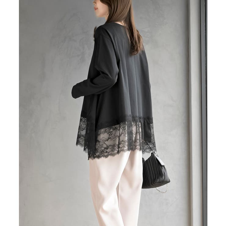 裾レースイレヘムロングスリーブＴ | rps | 詳細画像12 