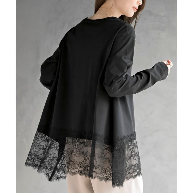 裾レースイレヘムロングスリーブＴ | rps | 詳細画像16 