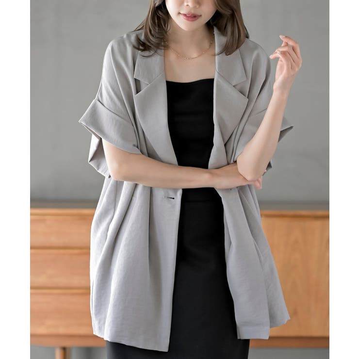 グレー | ハーフスリーブトッパーテーラージャケット | rps