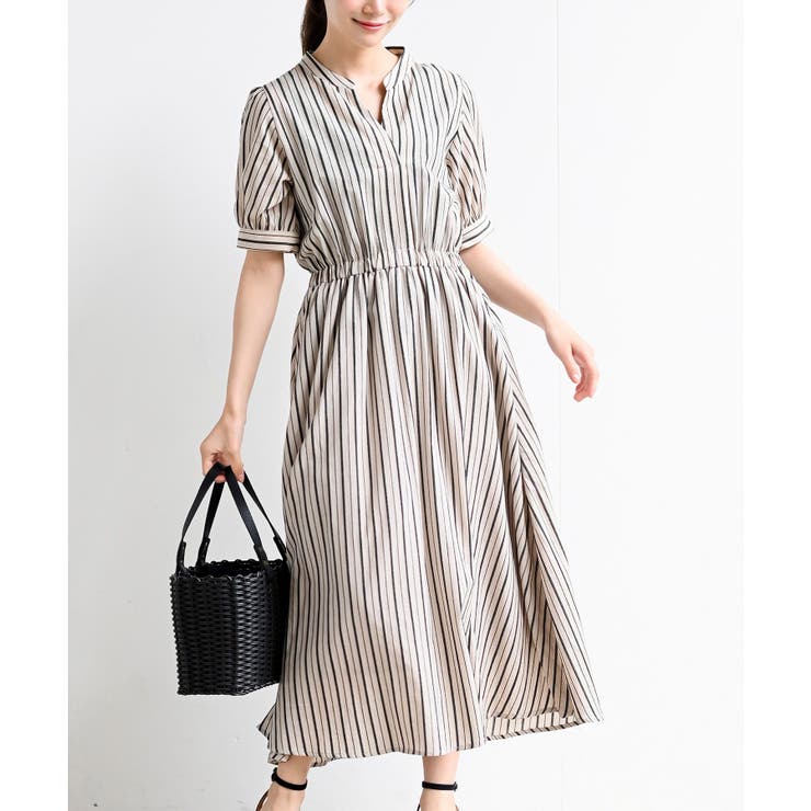 ストライプスキッパーワンピース[品番：RPSW0002588]｜rps