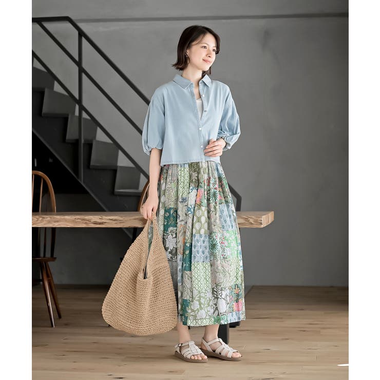 ダークブルーデニムバルーンスリーブシャツ kapital 新品未使用 HYKE(ハイク) BALOON SLEEVE DENIM JACKET/TYPE2- 身長別定番