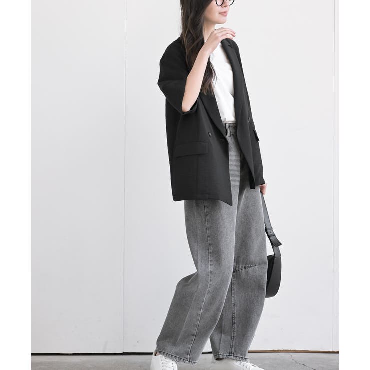 リネンライク半袖ジャケット | rps | 詳細画像13 