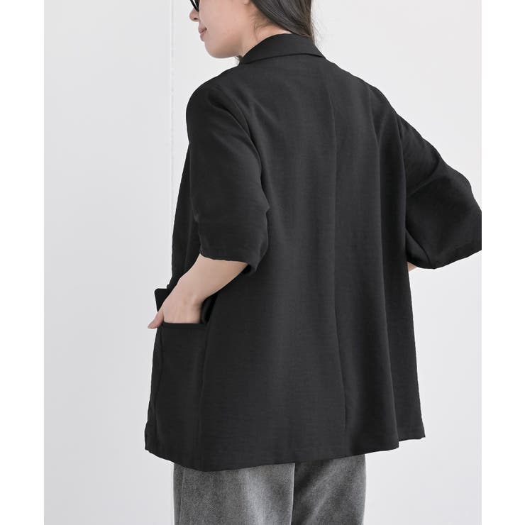 リネンライク半袖ジャケット | rps | 詳細画像16 