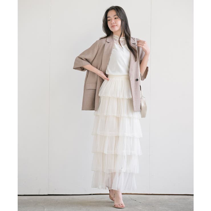 リネンライク半袖ジャケット | rps | 詳細画像18 