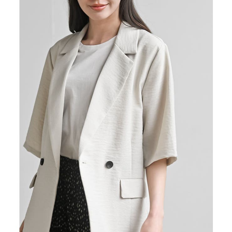 リネンライク半袖ジャケット | rps | 詳細画像32 