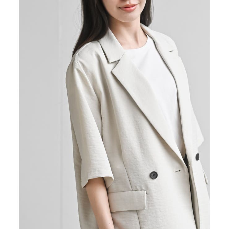 リネンライク半袖ジャケット | rps | 詳細画像33 