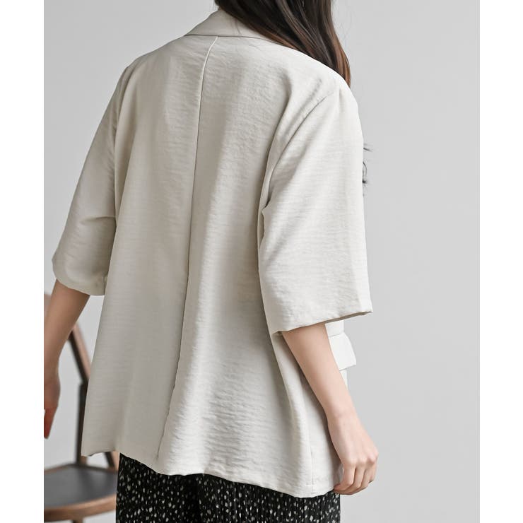 リネンライク半袖ジャケット | rps | 詳細画像34 