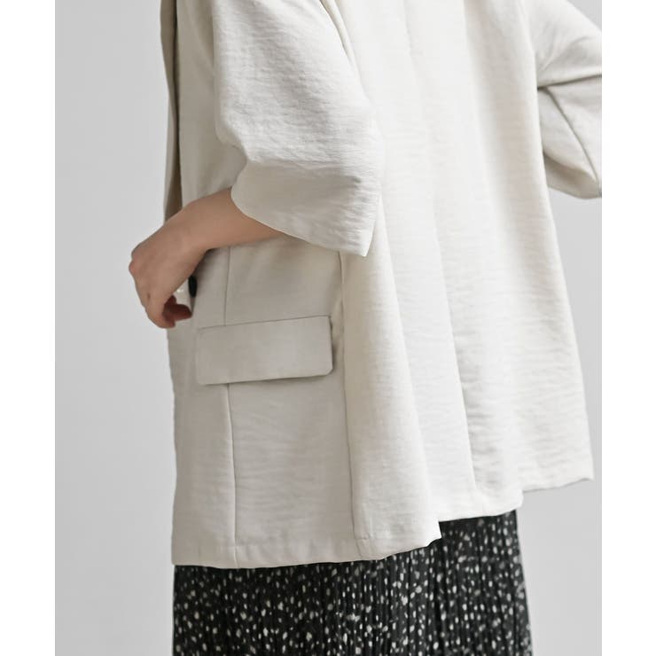 リネンライク半袖ジャケット | rps | 詳細画像35 