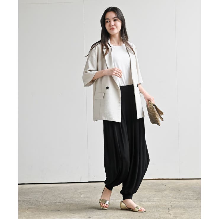 リネンライク半袖ジャケット | rps | 詳細画像36 