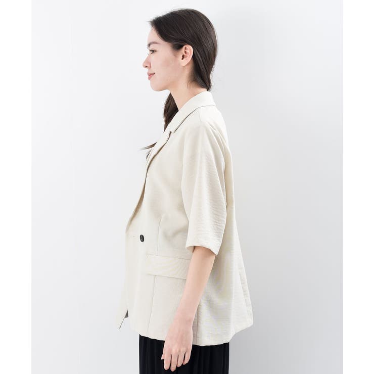 リネンライク半袖ジャケット | rps | 詳細画像37 