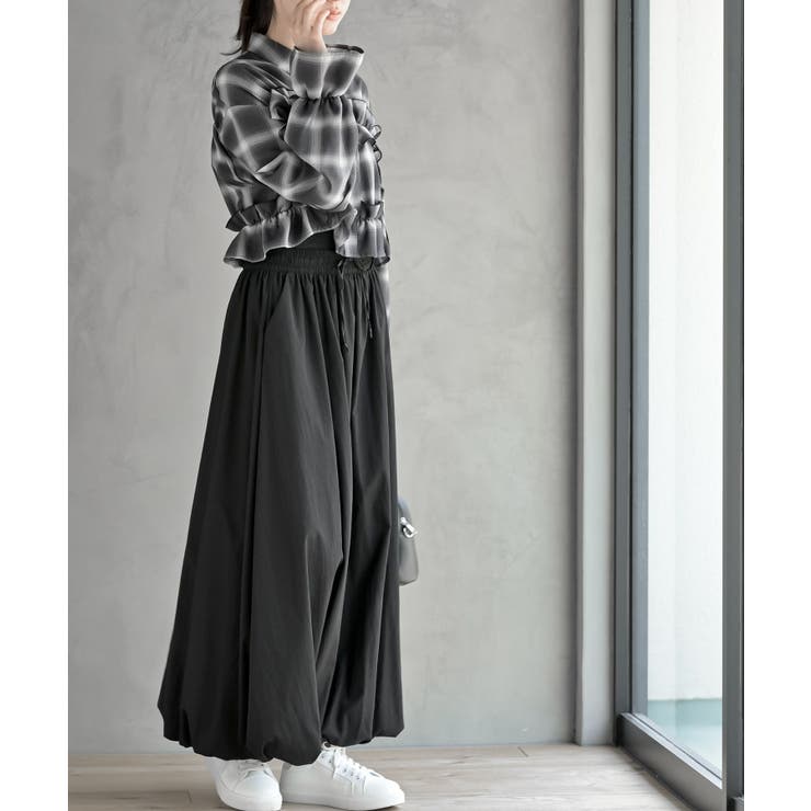 フリルリボンチェックキャンディ袖ブラウス | rps | 詳細画像5 