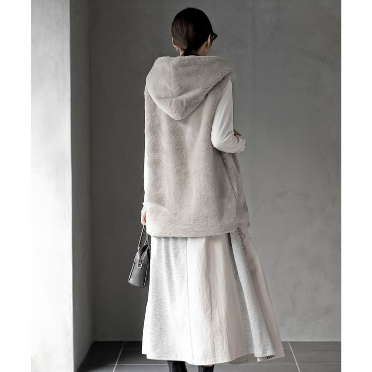 フェイクファーフードベスト | rps | 詳細画像20 