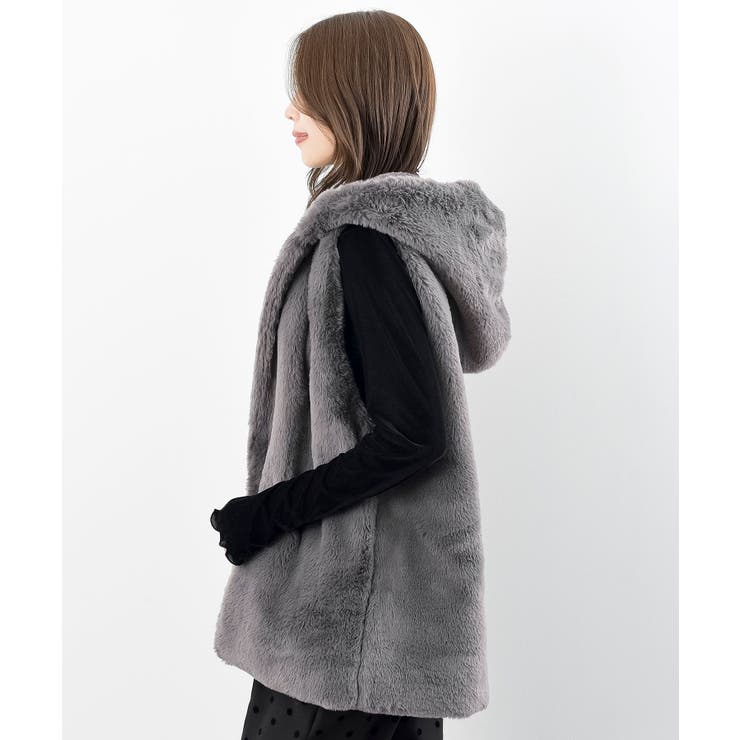 フェイクファーフードベスト | rps | 詳細画像26 