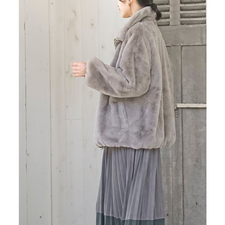 フェイクファースタンドコート | rps | 詳細画像24 