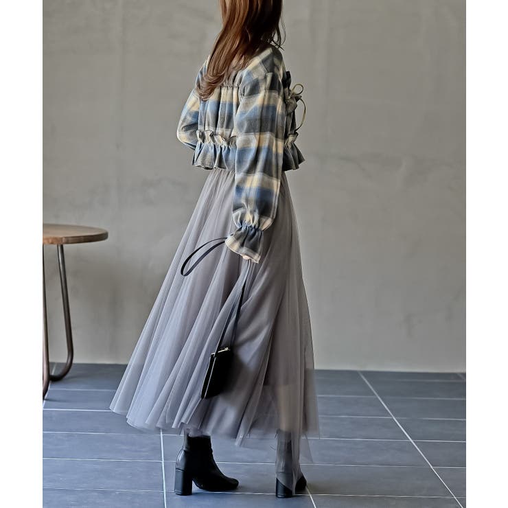 起毛チェックフリルシャツ | rps | 詳細画像21 