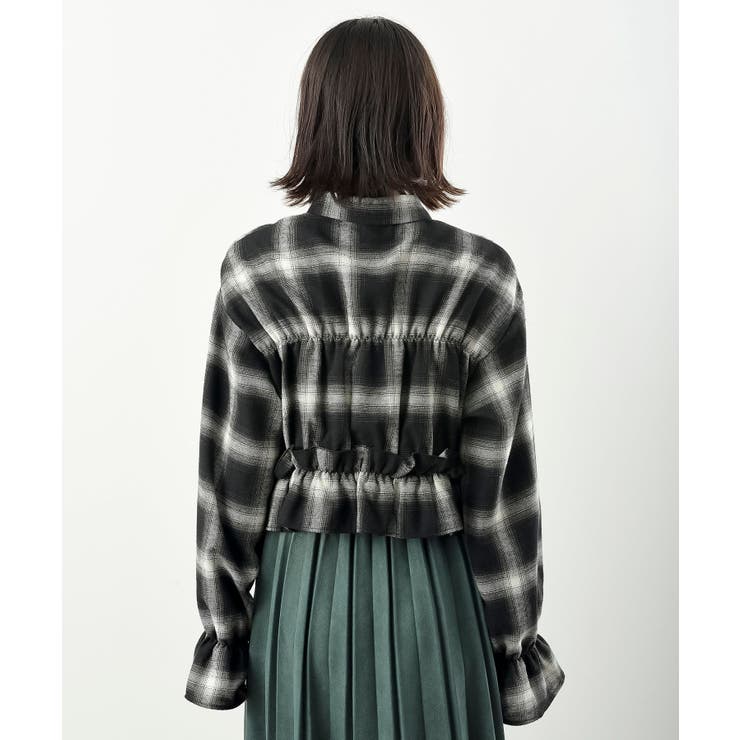 起毛チェックフリルシャツ | rps | 詳細画像27 