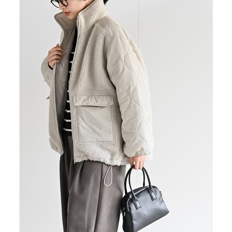 スタンドボア切替キルトジャケット | rps | 詳細画像11 