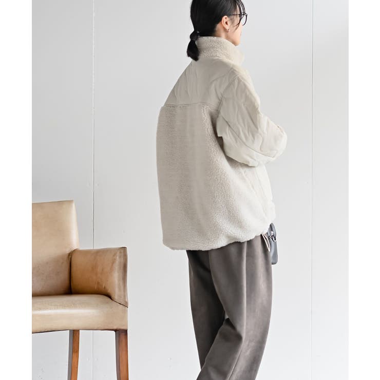 スタンドボア切替キルトジャケット | rps | 詳細画像12 