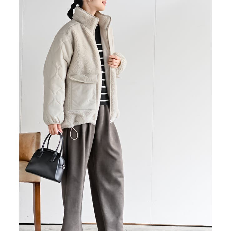 スタンドボア切替キルトジャケット | rps | 詳細画像13 