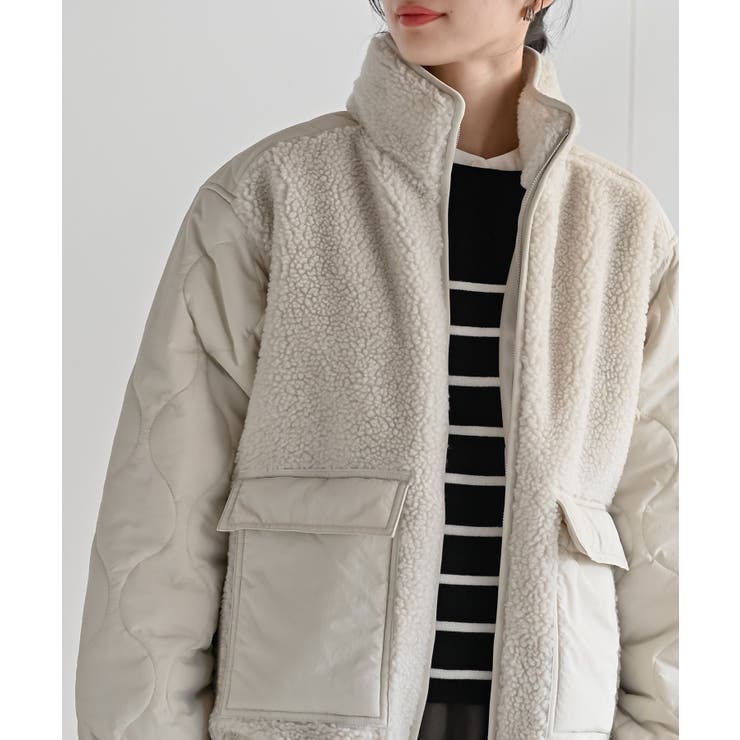 スタンドボア切替キルトジャケット | rps | 詳細画像14 