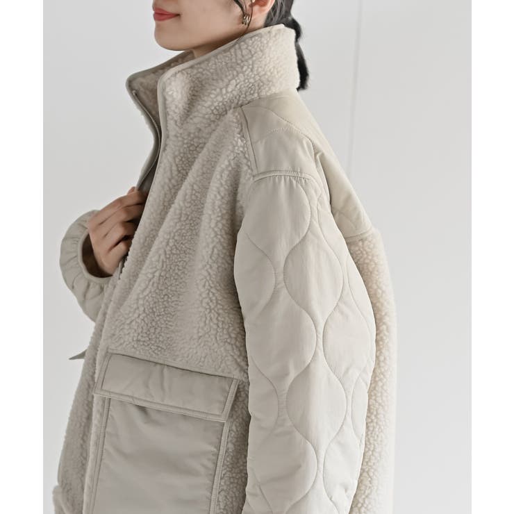 スタンドボア切替キルトジャケット | rps | 詳細画像15 