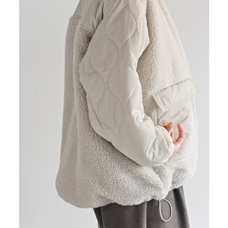 スタンドボア切替キルトジャケット | rps | 詳細画像17 