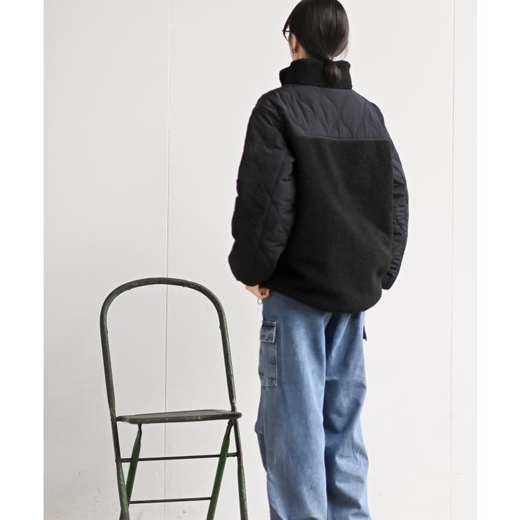 スタンドボア切替キルトジャケット | rps | 詳細画像4 