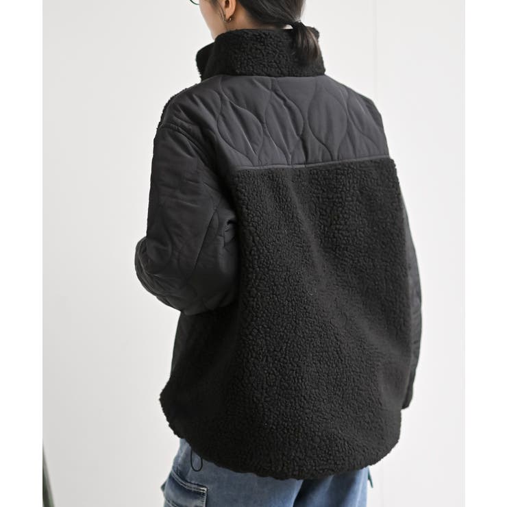 スタンドボア切替キルトジャケット | rps | 詳細画像8 