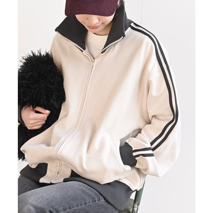 アイボリー | スエードポンチトラックジャケット | rps