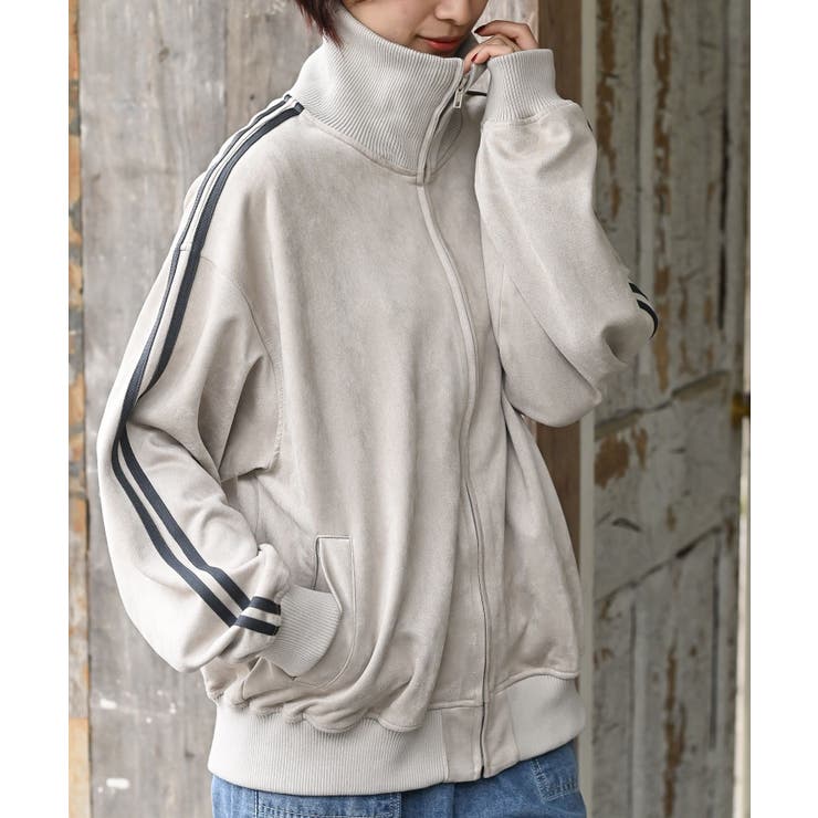 グレージュ | スエードポンチトラックジャケット | rps