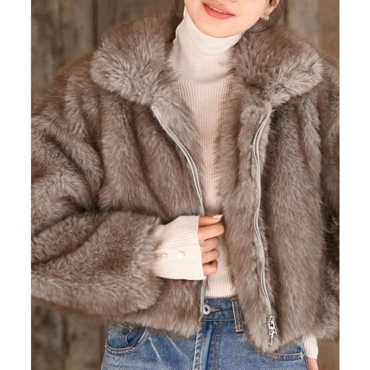 ミックスファー２ＷＡＹブルゾン | rps | 詳細画像16 