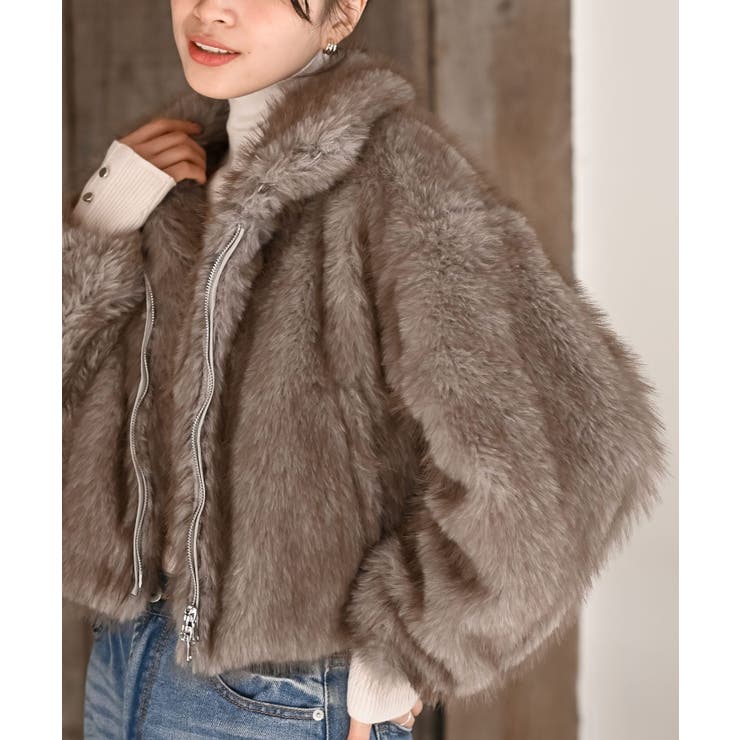 ミックスファー２ＷＡＹブルゾン | rps | 詳細画像17 