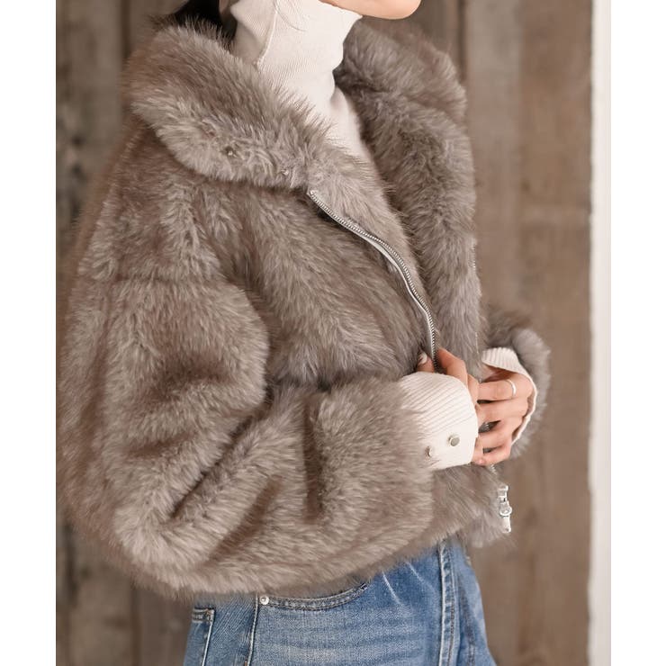 ミックスファー２ＷＡＹブルゾン | rps | 詳細画像19 