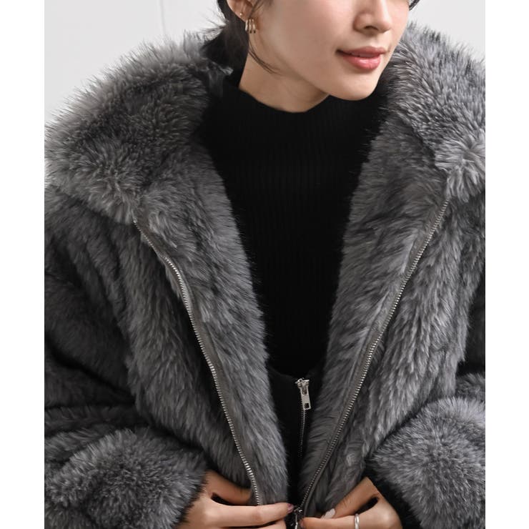 ミックスファー２ＷＡＹブルゾン | rps | 詳細画像24 