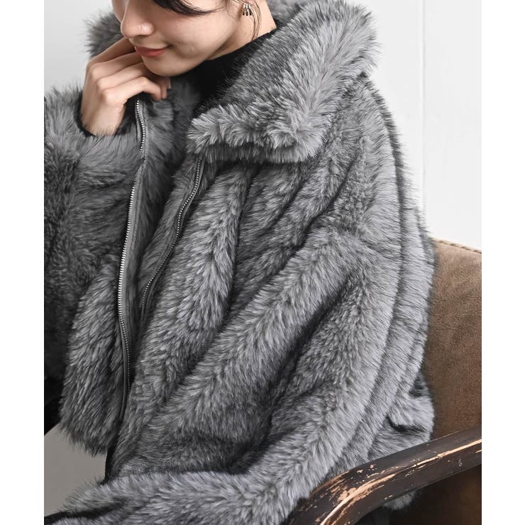 ミックスファー２ＷＡＹブルゾン | rps | 詳細画像25 