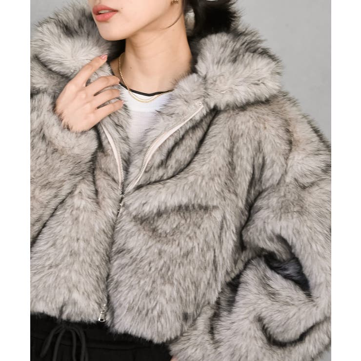 ミックスファー２ＷＡＹブルゾン | rps | 詳細画像6 