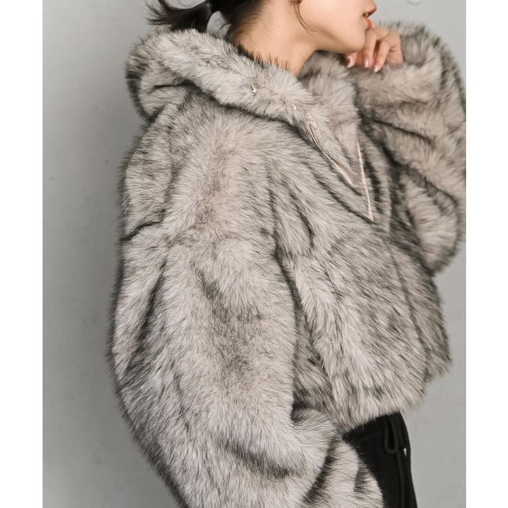 ミックスファー２ＷＡＹブルゾン | rps | 詳細画像7 