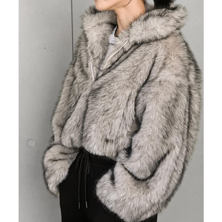 ミックスファー２ＷＡＹブルゾン | rps | 詳細画像9 