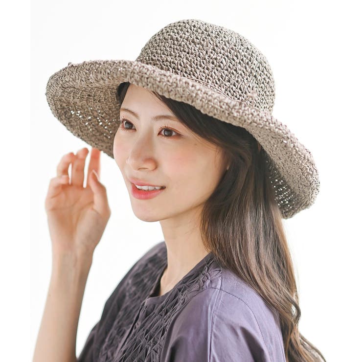 coeur femme　◆トゥモローランド　つば広ペーパーハット coeur femme ◇トゥモローランド つば広ペーパーハット