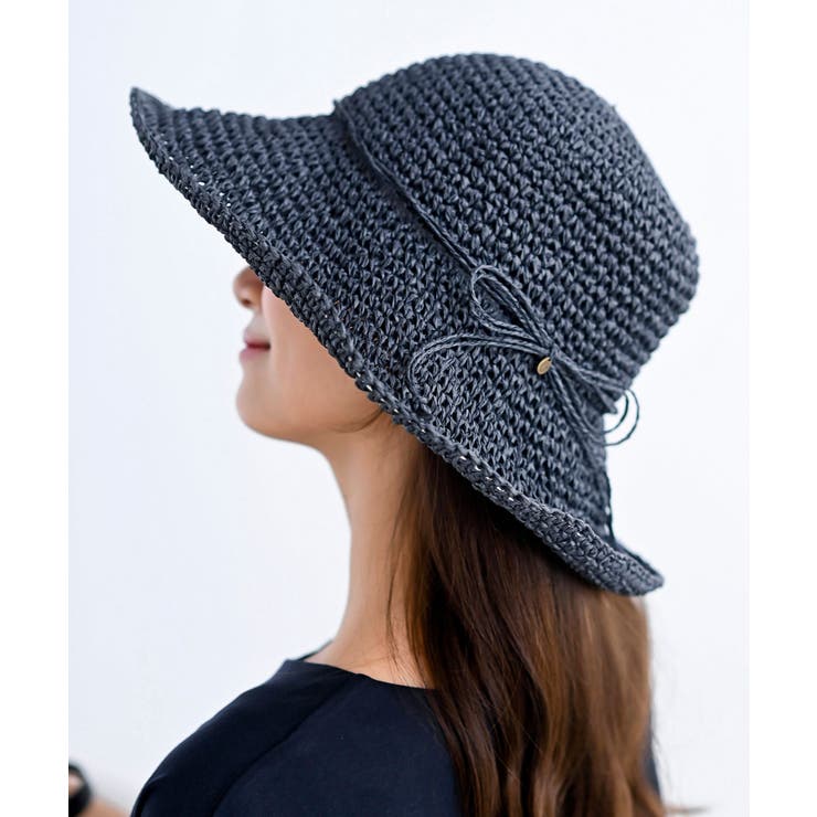coeur femme　トゥモローランド　つば広ペーパーハット coeur femme トゥモローランド つば広ペーパーハット