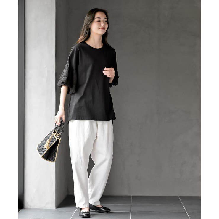 タッセル付き縁取りペーパーカゴバッグ | rps | 詳細画像2 