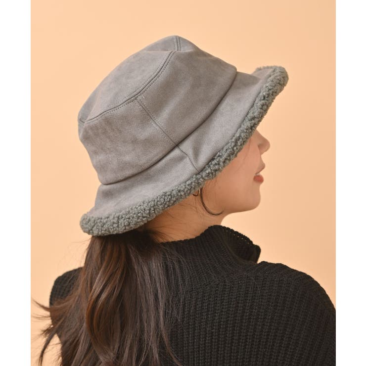 グレー | ムートン風バケットハット | rps