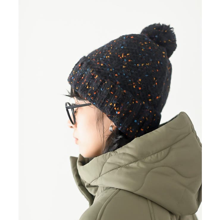 ポンポン付きカラーネップニット帽 | rps | 詳細画像16 