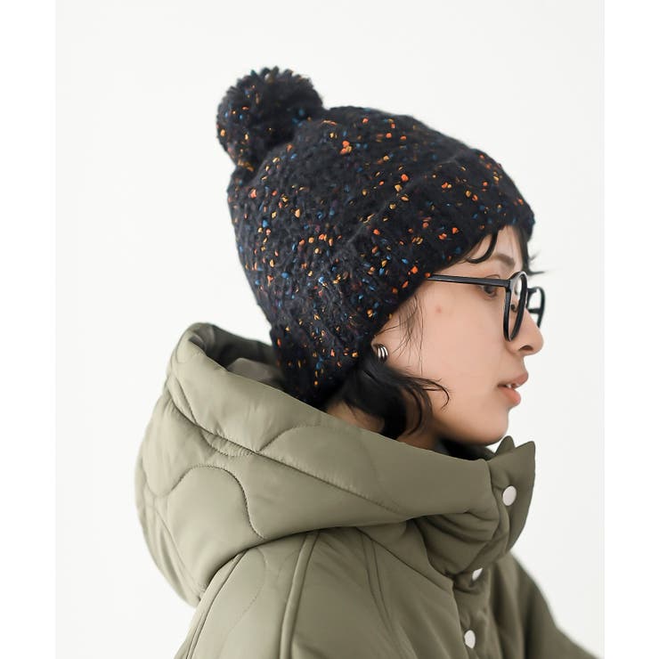 ポンポン付きカラーネップニット帽 | rps | 詳細画像18 