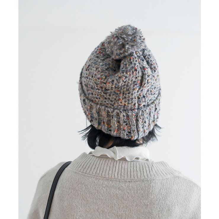 ポンポン付きカラーネップニット帽 | rps | 詳細画像8 