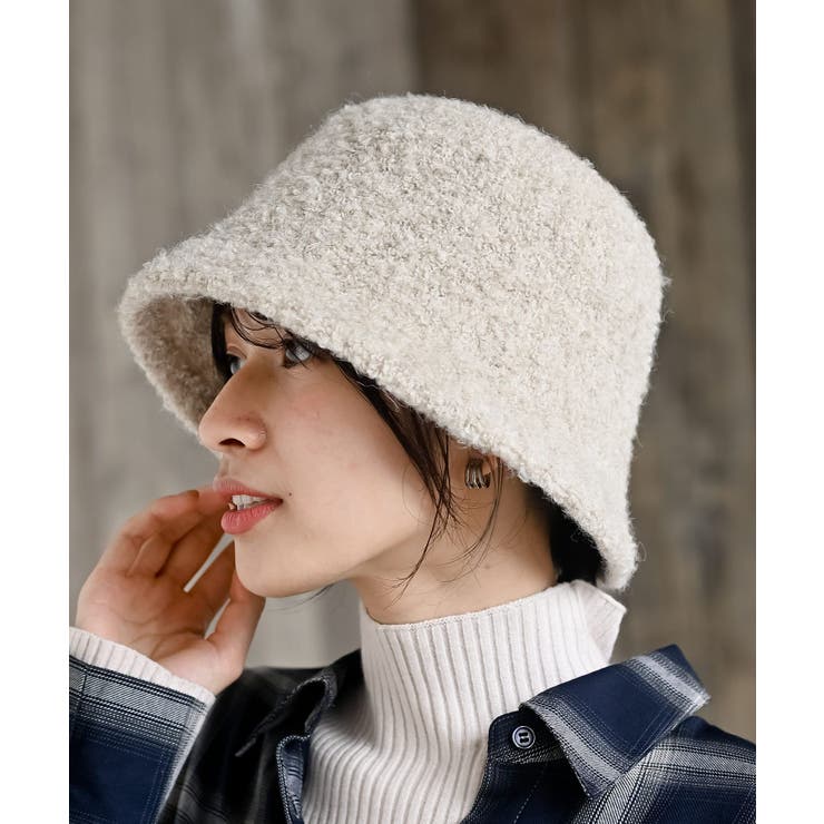 アイボリー | ＭＩＸブークレヤーンハット | rps