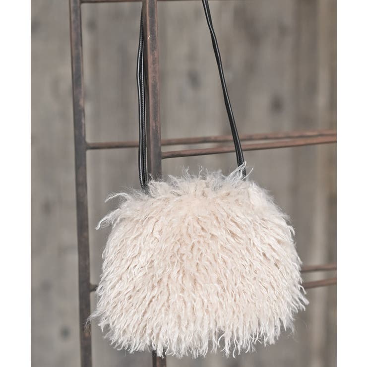 ロングフェイクファー巾着ポシェット | rps | 詳細画像11 