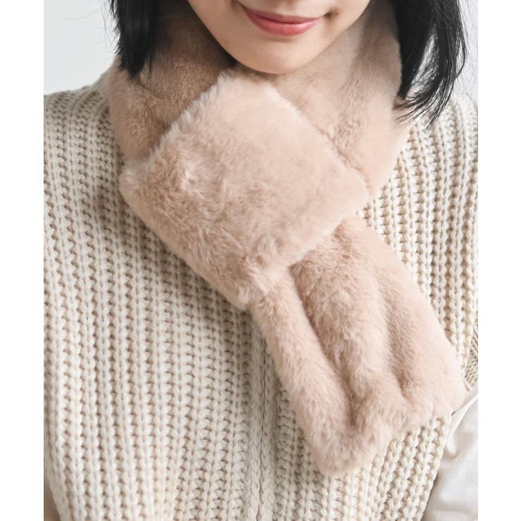 リブ編みニット×フェイクファーマフラー | rps | 詳細画像10 